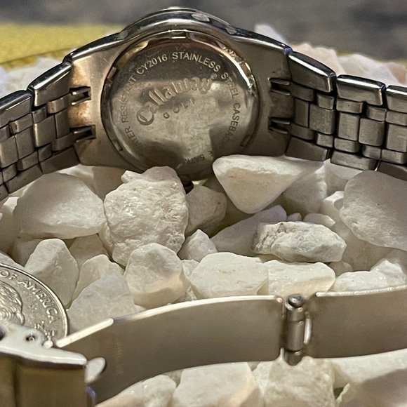 Callaway VINTAGE Golf Silver Tone Analog Stainless Steel Watch - Picture 12 of 16